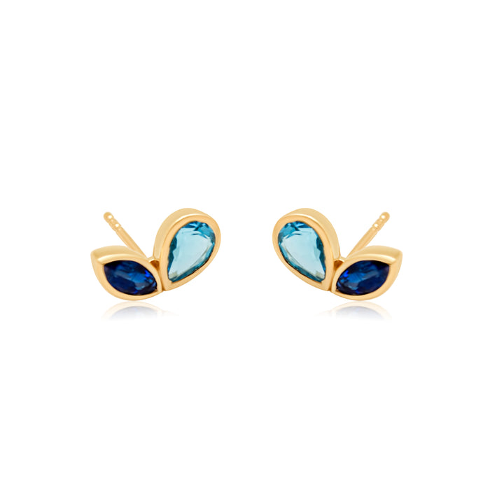Marquise Pear Topaz Studs
