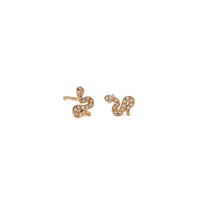 Mini Diamond Snake Studs