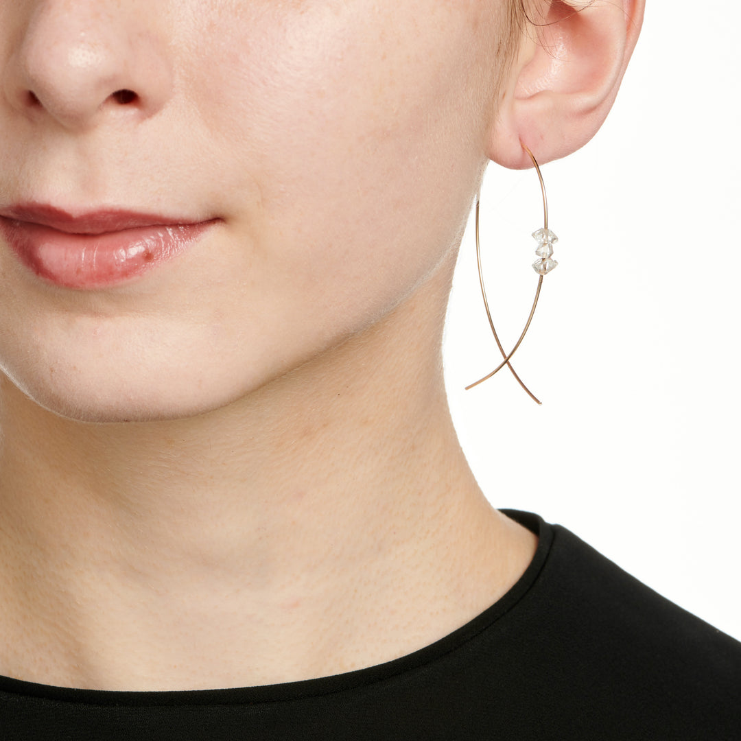 upside down earrings