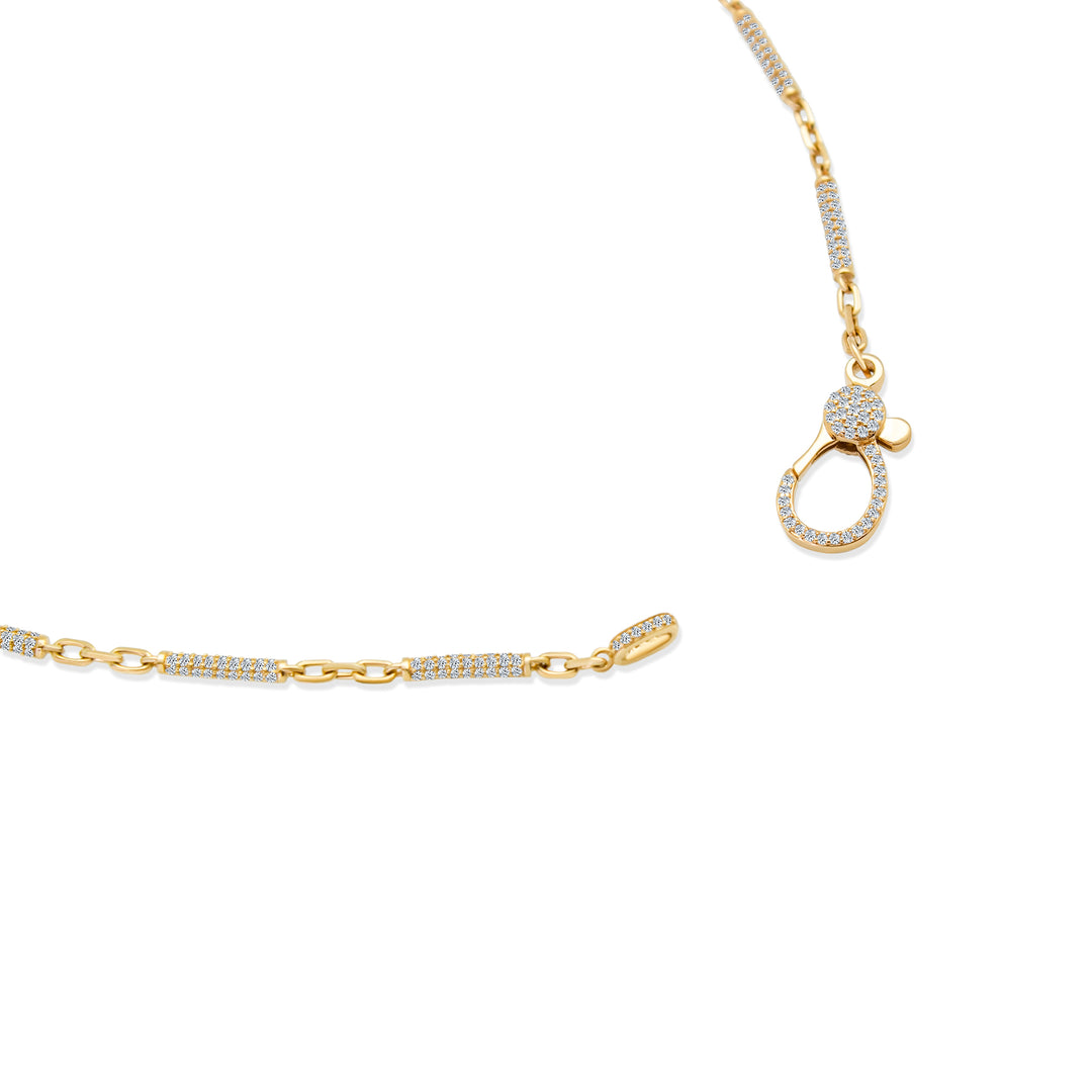 Diamond Barrel Necklace