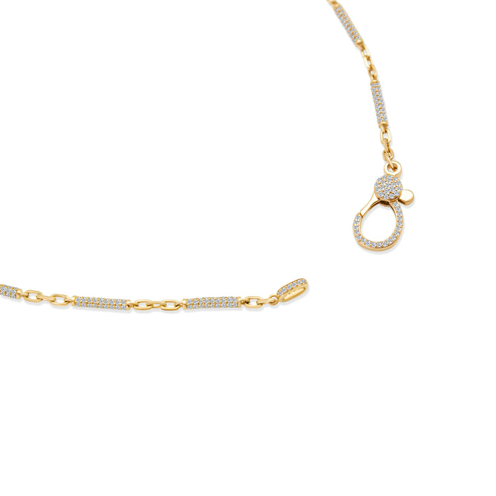 Diamond Barrel Necklace