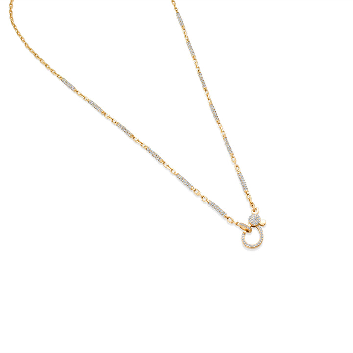 Diamond Barrel Necklace