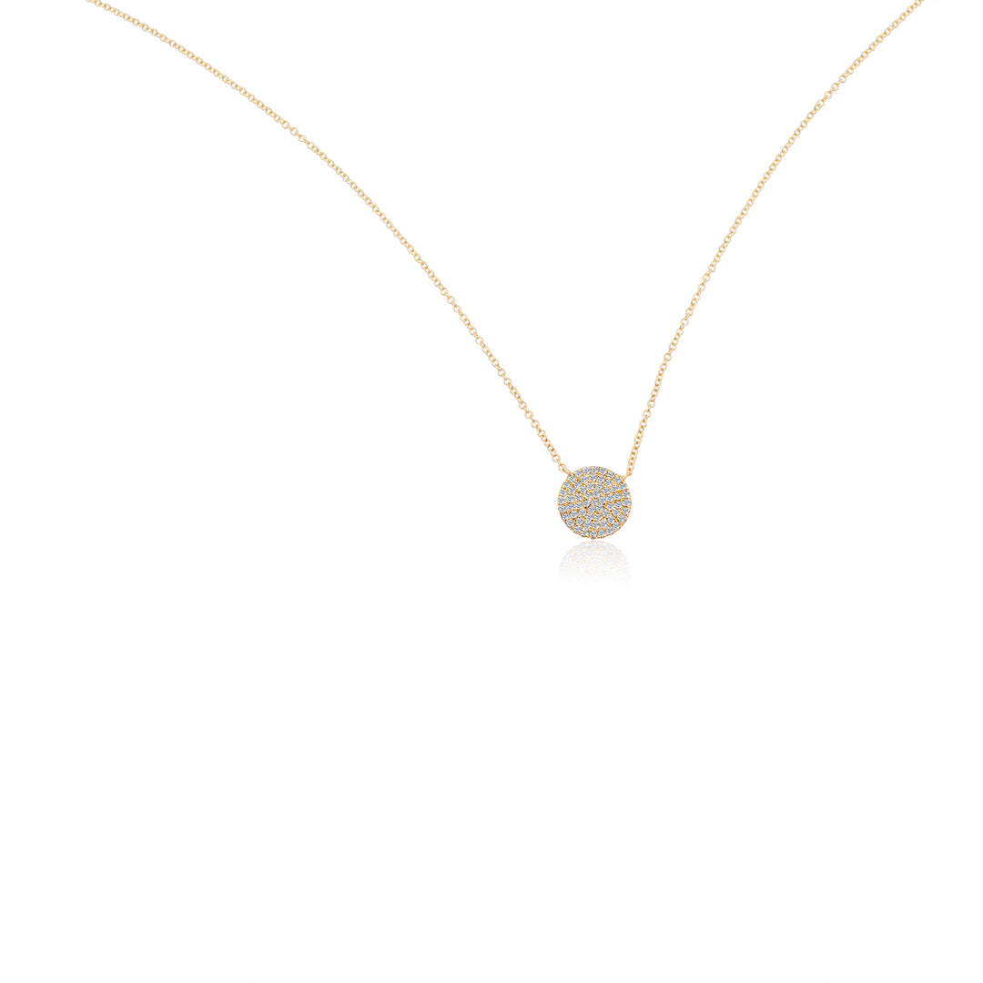 Diamond Disc Necklace