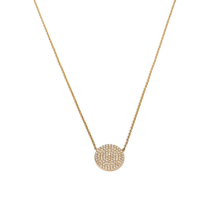 Diamond Disc Necklace