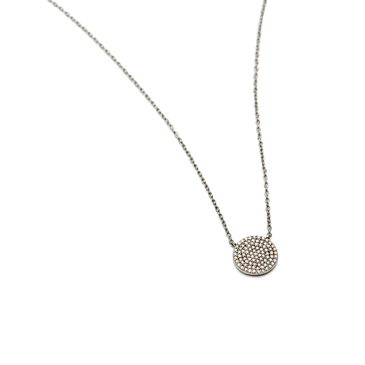 Diamond Disc Necklace