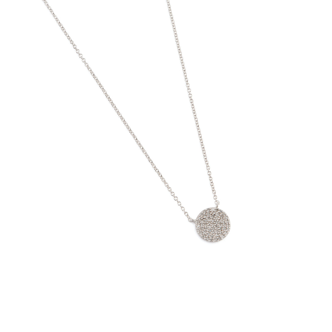 Diamond Disc Necklace