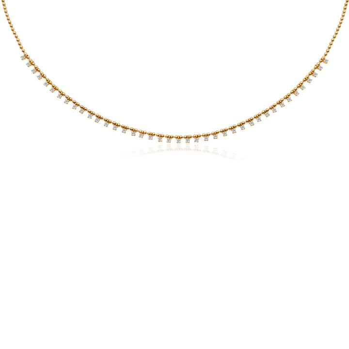 Forty Diamond Zipper Necklace