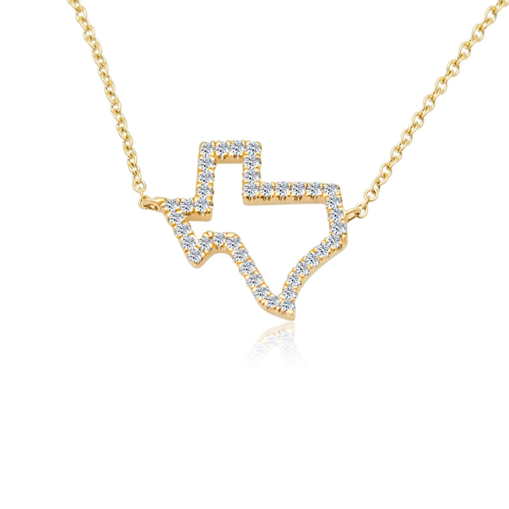 Open Diamond Texas Necklace