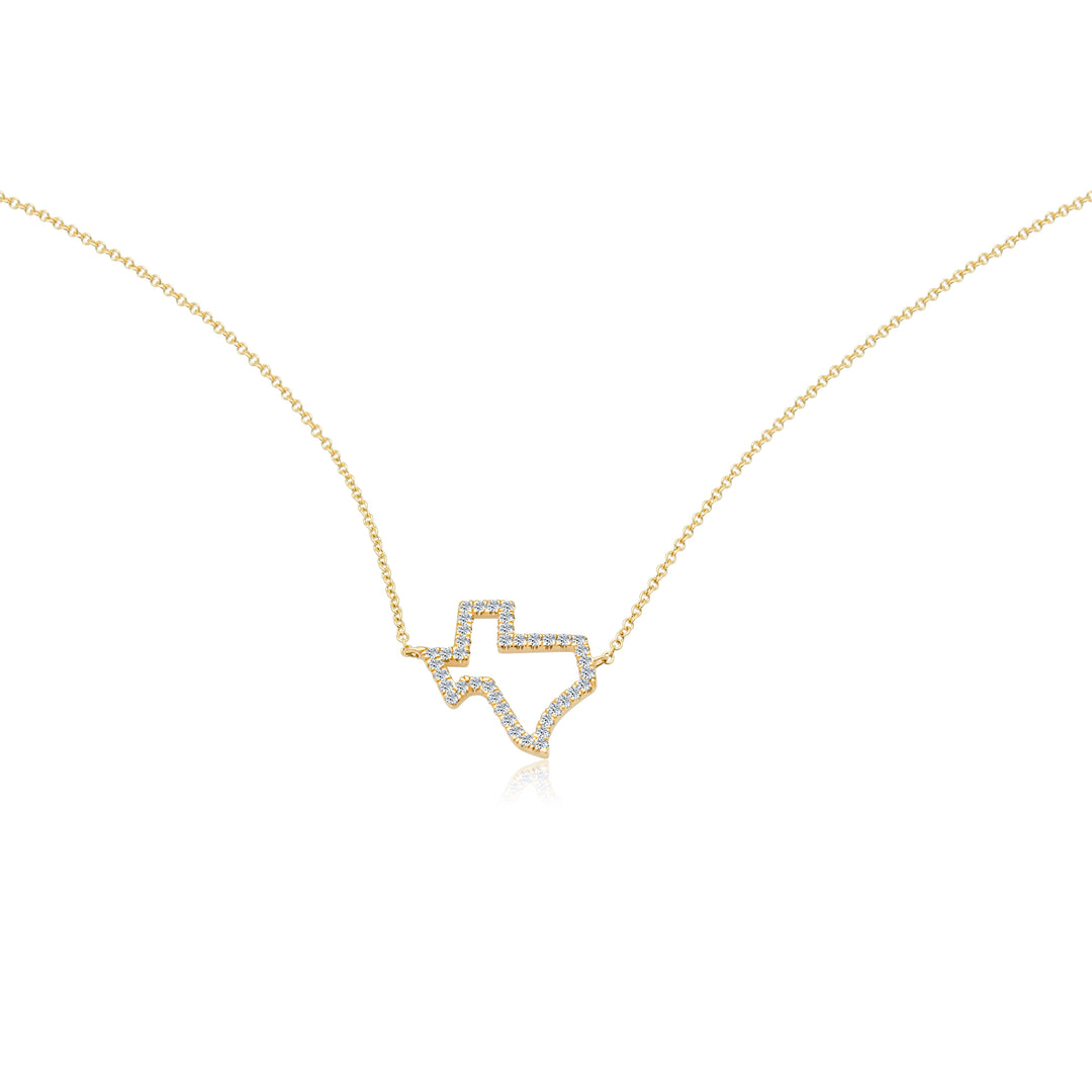 Open Diamond Texas Necklace