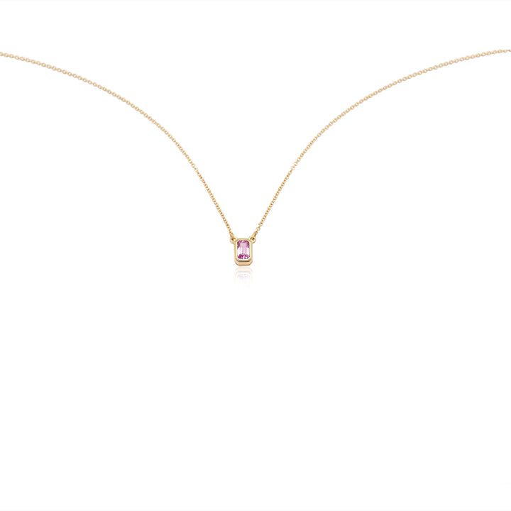 Pink Sapphire Necklace