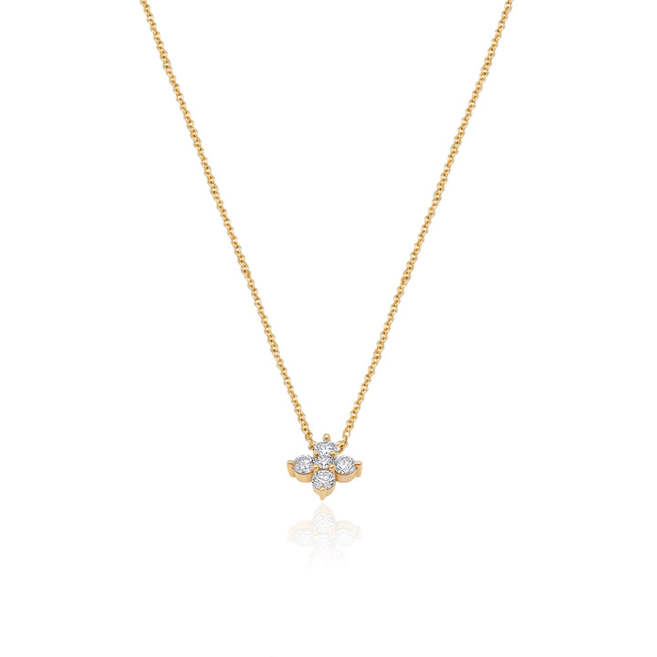 Simple Diamond Cross Necklace