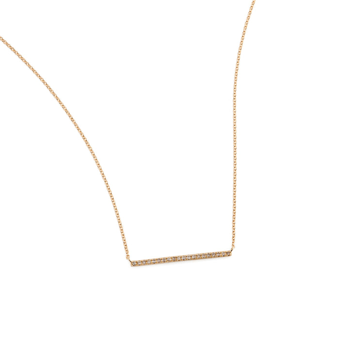 Single Diamond Bar Necklace